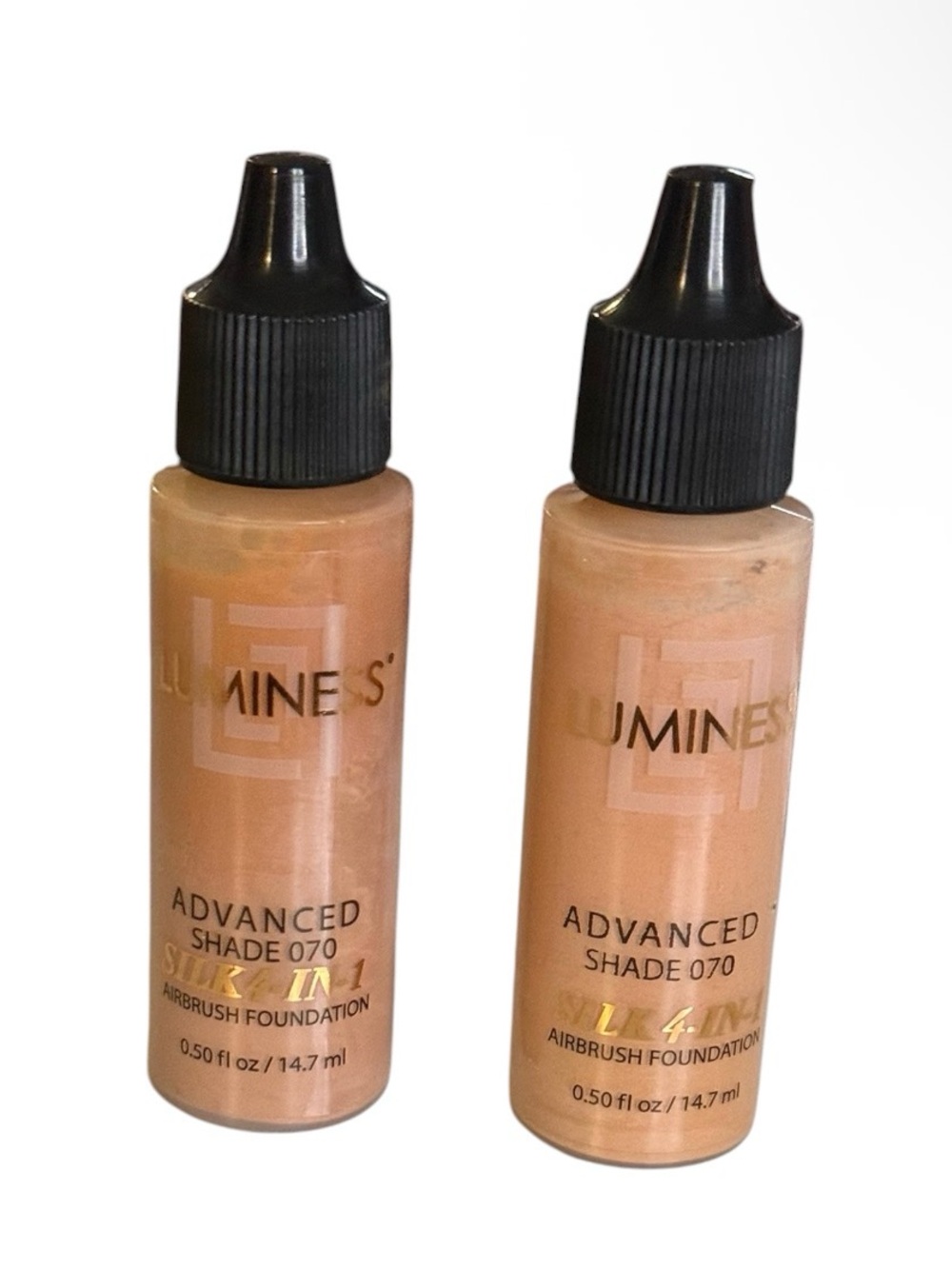 Luminess Shade 070 Silk 4 in 1 Airbrush liquid Foundation Set -New